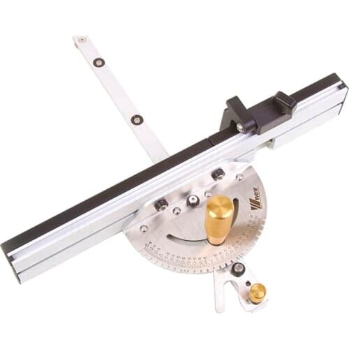 450mm Miter Gauge With track Stop For Table Saw Fence Push Handle Guide Router Sawing Assembly Ruler Carpenter Woodworking Tools