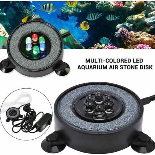 LED Air Bubble Light Underwater Color Changing Fish Tank Light Aquariums Decor Lighting Plant Lamp Aquarium Accessories