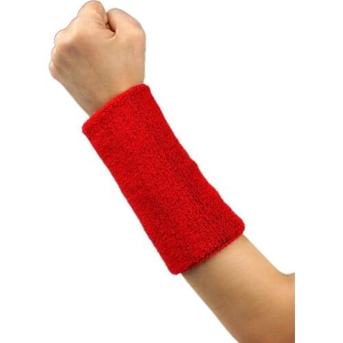 Unisex Terry Cloth Cotton Sweatband Sports Wrist Tennis Wristband Arm Sweat Absorb Sleeve Towel Band Bracers Wrist Wrap #W5