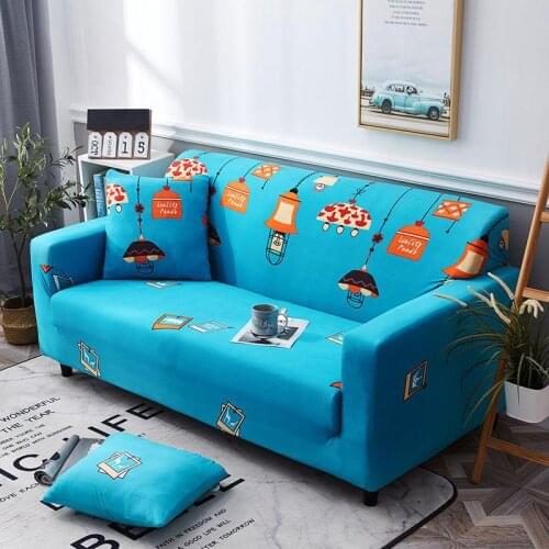 Universal Waterproof Sofa Cover Solid Color Thick Fleece Couch Cover Elastic All-inclusive Sectional Slipcover for Living Room