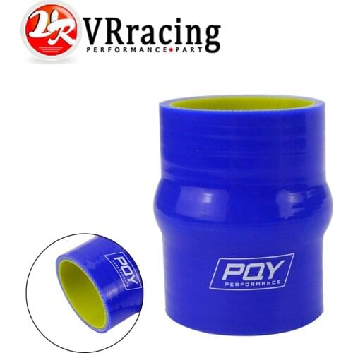 VR - Blue&yellow 2" 51mm Hump Straight Silicone Hose Intercooler Coupler Tube Pipe VR-HSH0020-QY