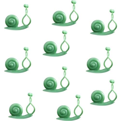 10pcs Vines Fixing Clips 10PCS 3 Colors ABS Material 10pcs Set Snails Gardening Tools Supplies Self-adhesive Plant Wall Clamp