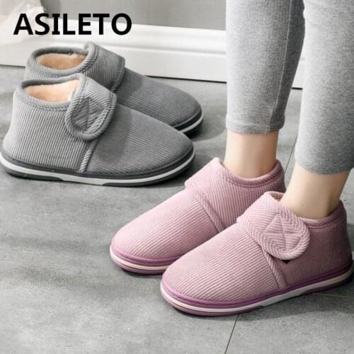 ASILETO Winter Platform Shoes Women Outdoor Home Slippers Female Winter Fur Slides House Sandals Fuzzy Slippers Ladies zapatos