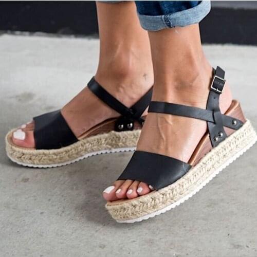 Women Sandals Plus Size Wedges Shoes For Women High Heels Sandals Summer Shoes 2021 Flip Flop Chaussures Femme Platform Sandals