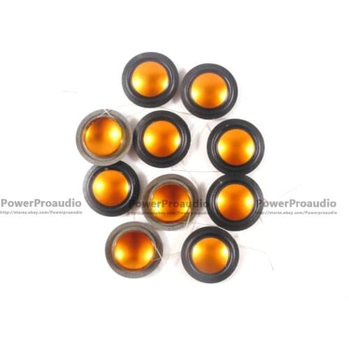 10pcs High quality 25.4mm 25.5mm (1") silk diaphragm Gold Titanium Tweeters voice coil 8ohm