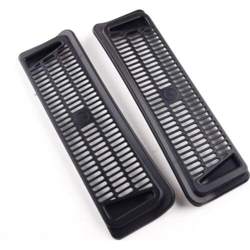 2Pcs Black ABS Car Under Seat Air Flow Vent Outlet Intake Filter Protection Cover Plastic Fit For Tesla Model Y 2020 2021