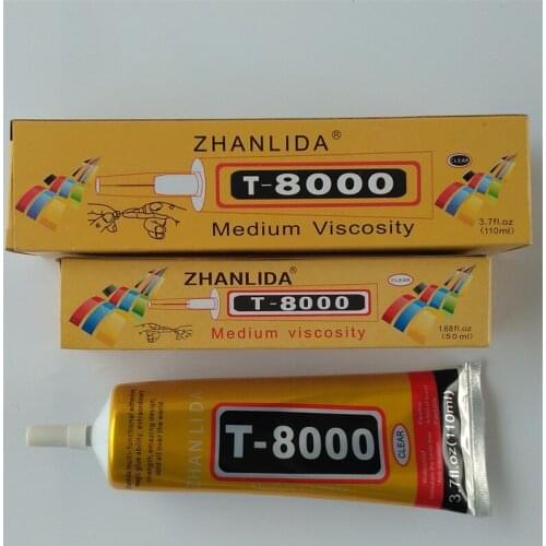 2pcs T-8000 needle type mobile phone screen clear glue DIY craft jewelry drill beauty drill epoxy resin adhesive Wholesale