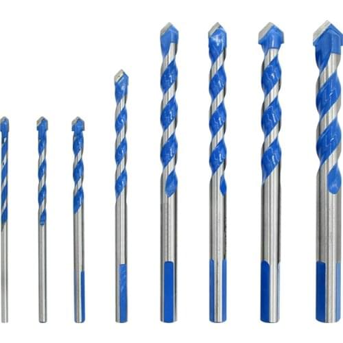 3 4 5 6 7 8 10 12mm Multi-functional Glass Drill Bit Triangle Bits Ceramic Tile Concrete Brick Metal Stainless Steel Wood