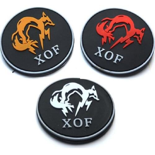 3D PVC MGS Patch Metal Gear Solid Patch XOF Special Forces Patches Badge The Bounty Hunter Patches American Presidential Badge