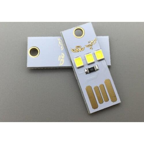 5PCS USB light amount of keyboard light Camping lamp Ultra-small ultra-thin mini USB light mobile power supply USB light