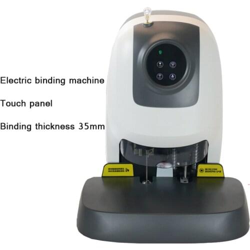S350 Automatic Electric Punching Machine Accounting Files Financial Bills Riveting Tube Bidding Book Binding Machine