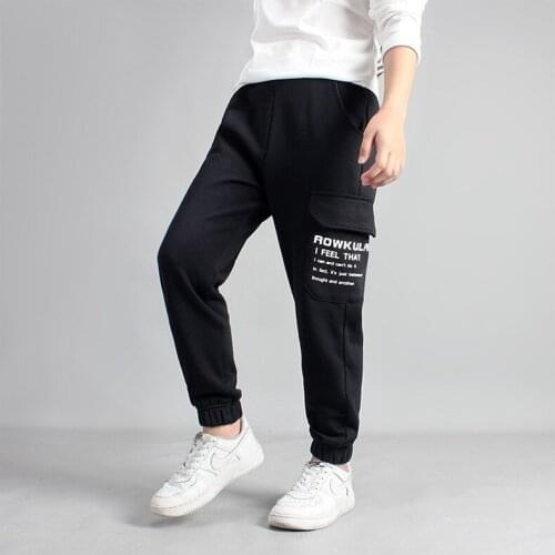 New Retail Sale Cotton Pants For 4-14 Years Old Solid Boys Girls Casual Sport Pants Jogging Enfant Garcon Kids Children Trousers