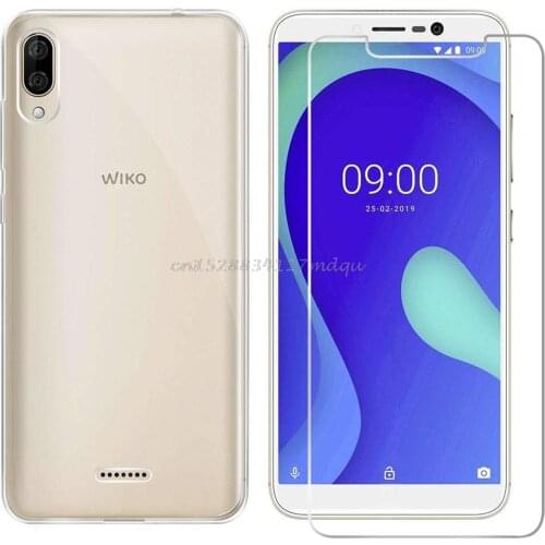 For Wiko Y80 Y60 Tempered Glass Case Soft Silicone Phone Case With Full Tempered Glass For Wiko Y80 Y 80 5.99 inch Covers