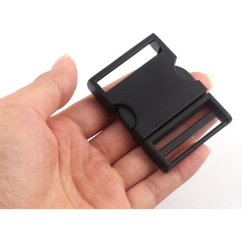 38mm Black Release Buckles Adjuster Purse Slide Adjustable Backpack Buckles Strap Belt Bag Clasp Clip Lock Dog Collar Webbing