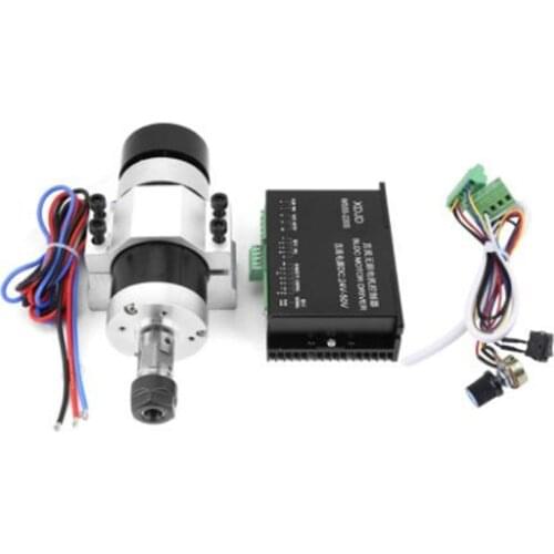 DIY ER16 500W PCB Brushless Spindle Motor Kit 12000r/min 0.6NM WS55-220 Special Controller With ER16 10mm Engraving Machine