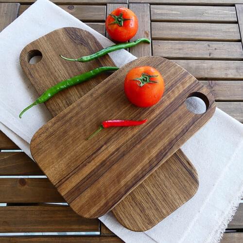 Creative Wooden Cutting Board Chopping Block Kitchen Baking Bread Fruit Pizza Plate Chopping Board Restoring No Painting