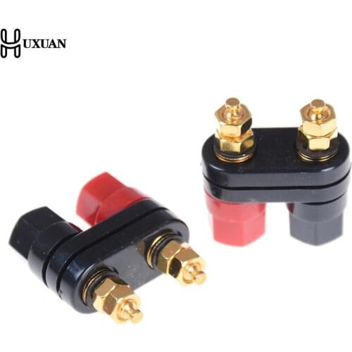 Double Gold-plated Terminal For 4 Mm Banana Plug Power Amplifier Speakers