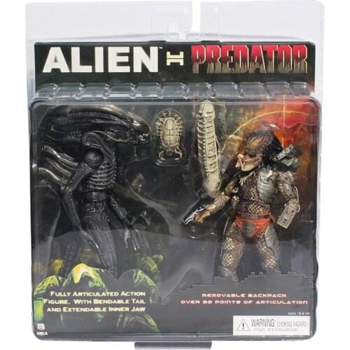 NECA Alien VS Predator Tru Exclusive 2-PACK PVC Action Figure Toy Free Shipping