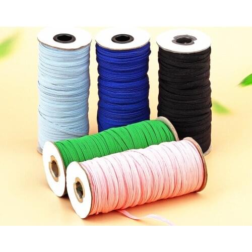 6mm Elastic Ribbon High-Elastic Band Rubber Band Elastic Line DIY Lace Trim Sewing Waist Band Garment Accessories 30meter