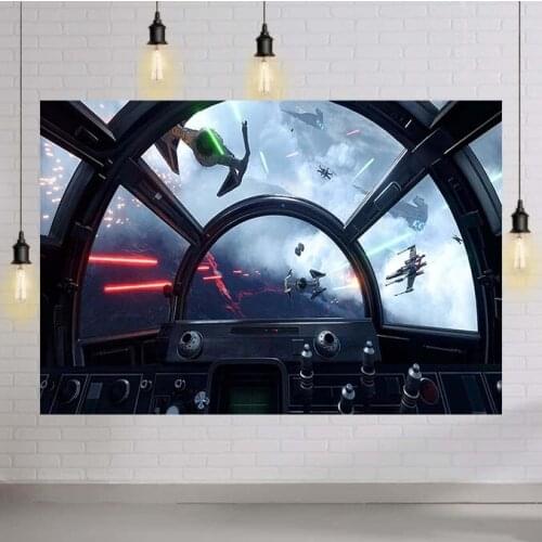 Photography Backdrops Spaceship Planet Universe Science Fiction Baby Cabinet Interior Photo Backgrounds Photocall Photo Studio