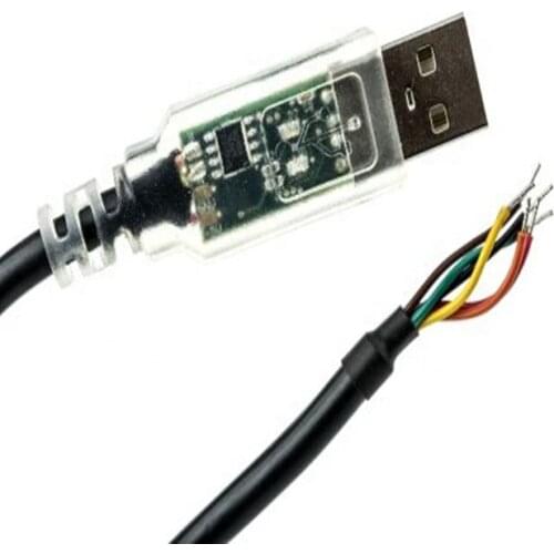 FTDI USB-RS485-WE-1800-BT CABLE, USB TO RS485 SERIAL, 1.8M, ftdi chip usb to rs485 cable WIRE END OR Wired open