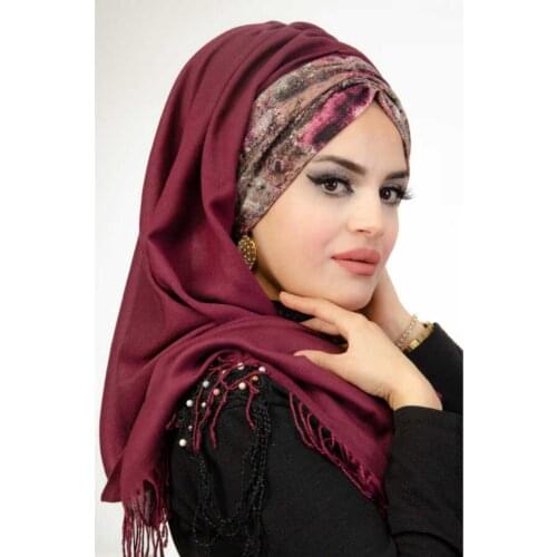 Cotton print muslim hijab scarf islamic inner hijab caps arab shawl hijab femme musulman turbante mujer