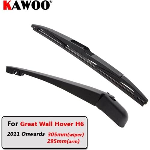 KAWOO Car Rear Wiper Blade Back Window Wipers Arm For Great Wall Hover H6 Hatchback (2011 Onwards) 305mm Auto Windscreen Styling