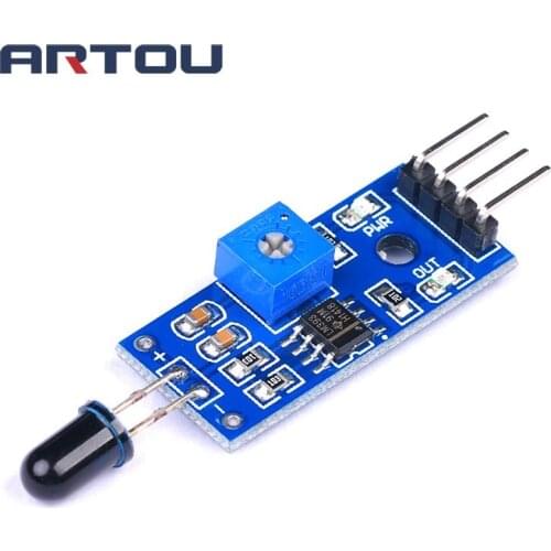 LM393 4 Pin IR Flame Detection Sensor Module Fire Detector Infrared Receiver Module for arduino Diy Kit