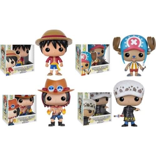 One piece Luffy 98# Chopper 99# Dace 100# Law 101# Figures Collection Model Toys for Children Birthday Gift