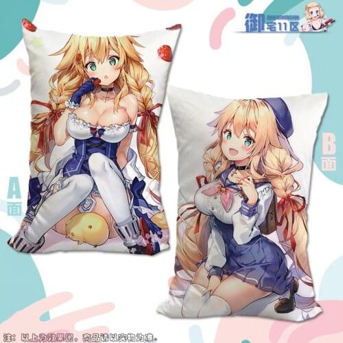 Anime Game Azur Lane Le Temeraire Half-Length Sexy Girl Small Pillow Japanese Otaku Cushion Character Bed Linings Xmas Gifts New