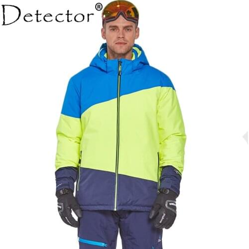 Detector Mens Ski Jacket Print Winter Outdoor Ski Suit Height Waterproof Breathable Ski jacket Warm Snowboard Coat