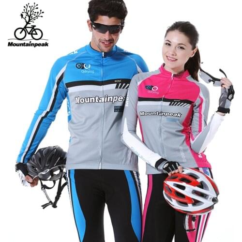Mountainpeak Cycling Jersey Set Riding Bicycle Service Men and Women Riding Trousers Long Sleeved Suit Cycling Clothing