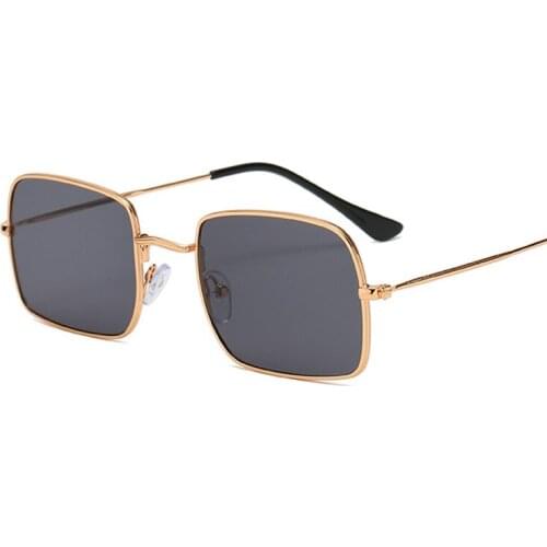 2021 new sunglasses retro metal mens square sunglasses fashion trend wild sunglasses women street driving glasses