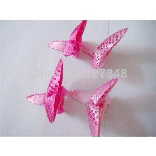 New Pet hairpin plush Lovely bowknot rabbit ear design bb clip pet grooming accessories 20pcs/lot