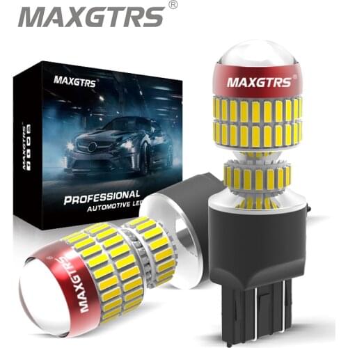 2x 7443 7444 T20 W21/5W P21/5W LED Canbus 1157 BAY15D W21W LED Bulb Car Lights White Red Brake Stop Lights Reverse Lamp DRL