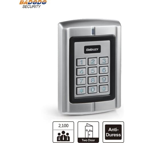 Sebury W4 2000 users Waterproof Metal Standalone access controller reader for two doors High-Security warehouses banks prison