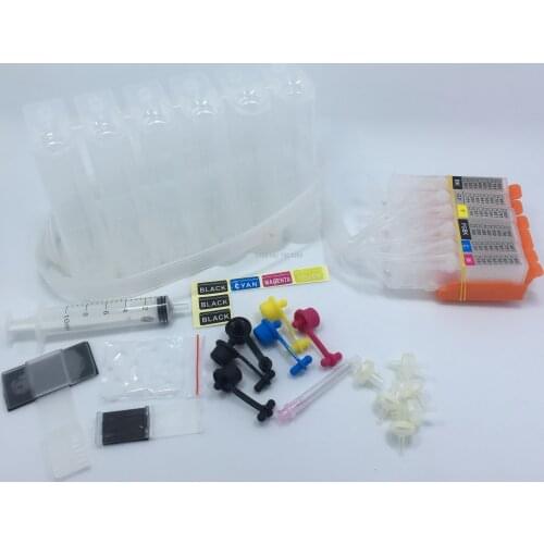 YOTAT 6color PGI-650XL CISS ink cartridge PGI-650 CLI-651 for Canon PIXMA MG6360 MG7160 (Australia)