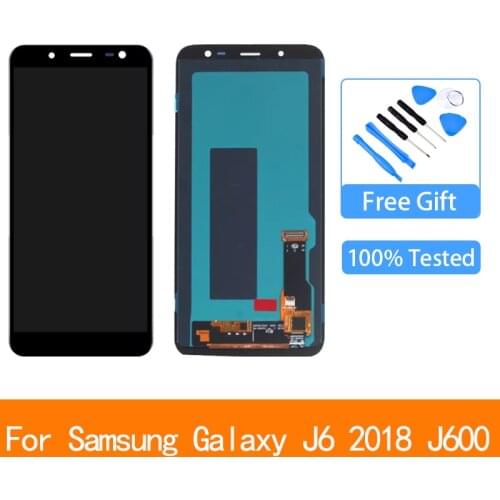 Super AMOLED LCD For Samsung Galaxy J6 2018 J600F J600 LCD Display Touch Screen Assembly Replacement Parts