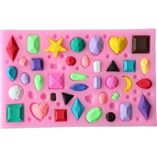 1PCS Many Diamond Shape Food Grade Silicone Cake Mold For Cupcake Jelly Chocolate Candy Moulds Bakeware Cake Decorating Tools