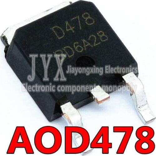 10PCS/LOT AOD478 11A 100V TO252 D478 New original spot hot sale
