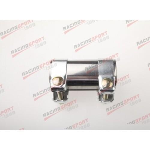 2" 50.8mm Exhaust Pipe Connector Joiner Sleeve Clamp-On Connector - 2" Tube