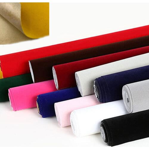 40x148cm Self Adhesive Velvet Patch Stick-on No Ironing Sofa Repair Subsidies Jewelry Box Fabric Stickers DIY Patches Scrapbook