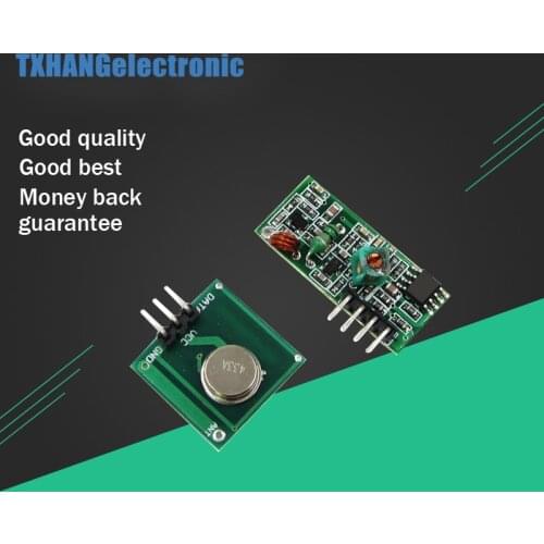5pcs 433Mhz RF transmitter and receiver link kit diy electronics
