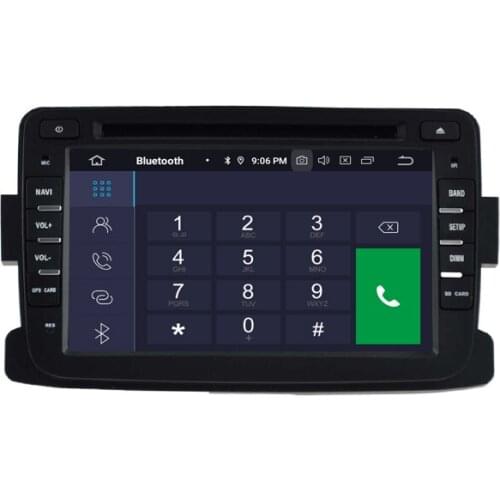 7" Android 10.0 OS Car DVD Multimedia GPS Radio System Player for Dacia Logan 2012-2017 & Dokker 2012-2017 & Duster 2011-2017