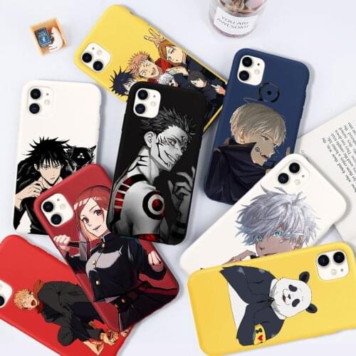 Jujutsu Kaisen Phone Case for IPhone 11 12 X XR XS Pro MAX SE2020 6 6S 7 8 Plus Anime Ryomen Sukuna Gojo Satoru Apple Case Coque