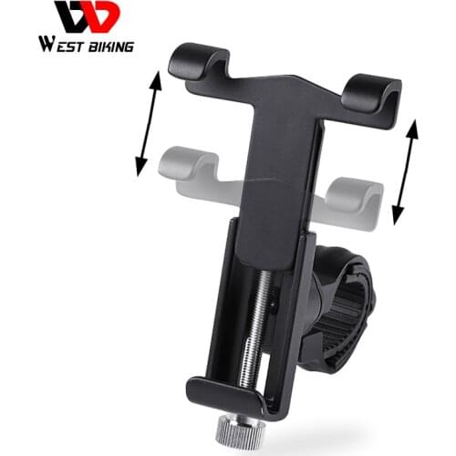 WEST BIKING Bike Phone Holder 360 Degree Rotation Phone Stand 3.5 Inch to 6.2 Inch Universal for Motorcycle Bicycle Handlebar