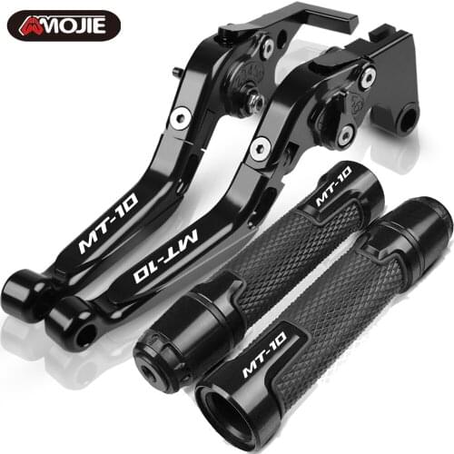 For YAMAHA MT-10 MT10 2015 2016 2017 2018 2019 2020 2021 Motorcycle Accessories Brake Clutch Levers Handlebar Hand Grips ends