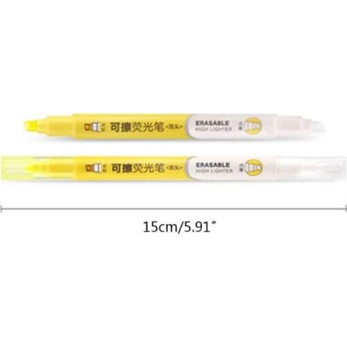6pcs Double Head Erasable Highlighter Pen Marker Pastel Liquid Chalk Fluorescent Pencil Drawing Stationery HCCY