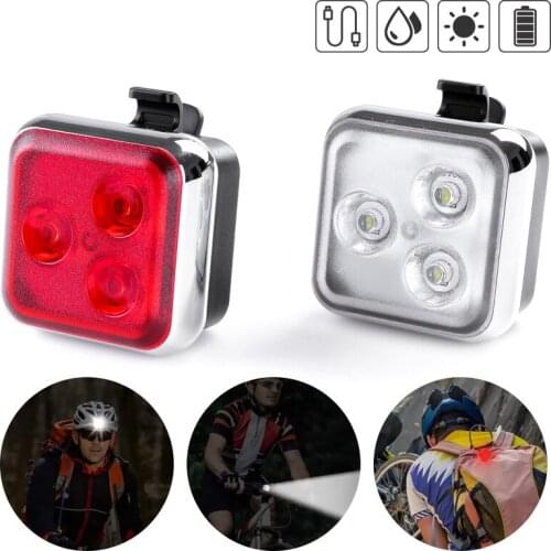 2021 New Mountain Bike Taillights USB Rechargeable Waterproof LED Bicycle Lights Safety Warning Light Riding Rear Lamp