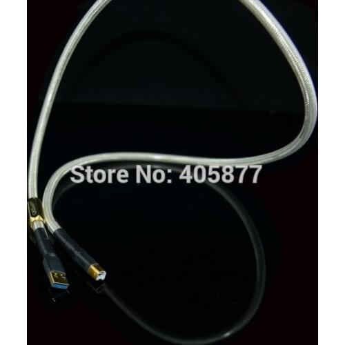 Hi-End 1M A to B USB Audio Cable 5N OFC Silver-Plated USB Hifi cable